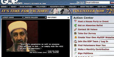 Bush wirbt mit Osama Bin Laden-Video