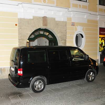 Lady Gaga bei ihrer Ankunft im Hotel Imperial