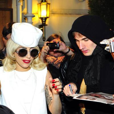 Lady Gaga bei ihrer Ankunft im Hotel Imperial