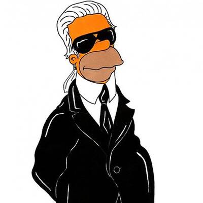 Fashion-Gurus mit Homer-Style