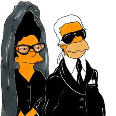 Fashion-Gurus mit Homer-Style