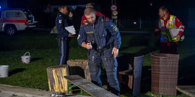 Explosion bei Lagerfeuer in St. Oswald