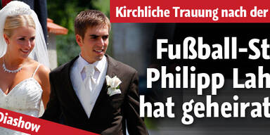 Fußball-Star Philipp Lahm hat geheiratet