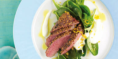 Mariniertes Lammfilet