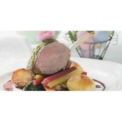 Hasenfilet mit Paradeisergemuese