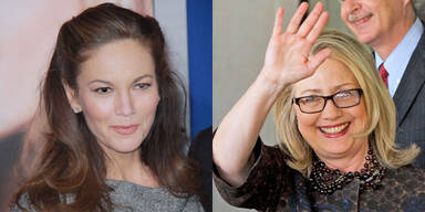 Diane Lane und Hillary Clinton