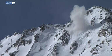 Lawinensprengung im Skigebiet S&ouml;lden