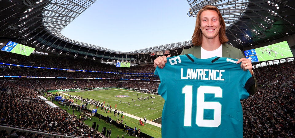 Trevor Lawrence und Tottenham-Stadium in London