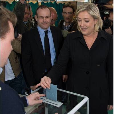 Le Pen wählte in Henin-Beaumont in Nordfrankreich
