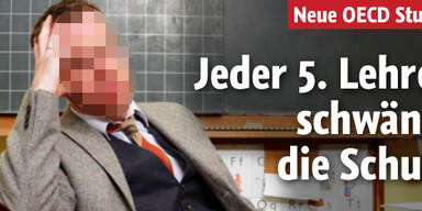 Jeder
5. Lehrer schwänzt die Schule