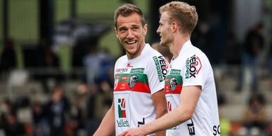 Mario Leitgeb und Jonathan Scherzer (beide Wolfsberger AC)
