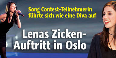 Lenas Zickenauftritt in Oslo