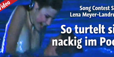 Lena Meyer-Landrut nackig im Pool