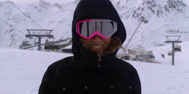 Leona Lewis in Ischgl auf der Piste
