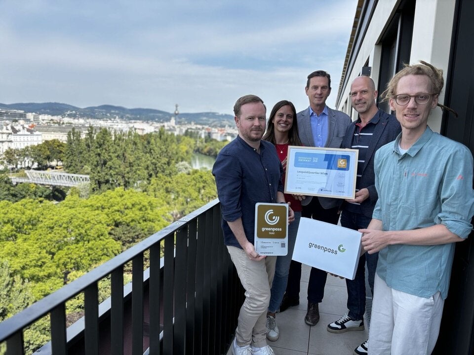 LeopoldQuartier trägt DGNB Gold und greenpass GOLD.