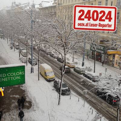 Schnee in Wien