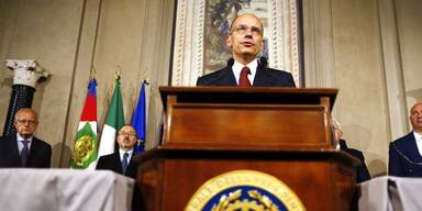 Wilde Schießerei bei Lettas Angelobung in Rom