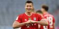 Bayern-Stürmer Robert Lewandowski beim Torjubel