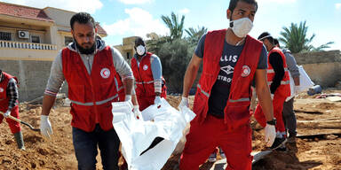 Libyen Flüchtlinge Container