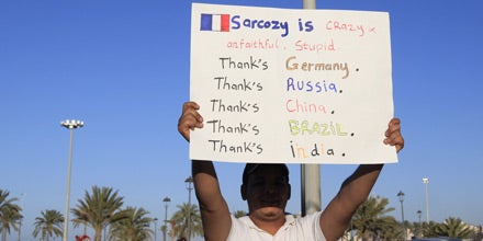 Pro-Gaddafi-Demonstration in Tripolis