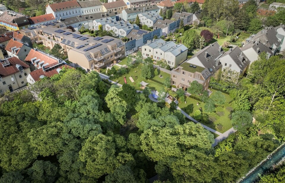 Einzigartiges Wohnbauprojekt nahe dem Liesingbach.