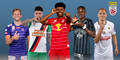 Alexander Grünwald (FK Austria Wien), Taxiarchis Fountas (SK Rapid Wien), Karim Adeyemi (Red Bull Salzburg), Kelvin Yeboah (SK Sturm Graz) und Christoph Monschein (LASK)
