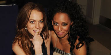 Lindsay Lohan und Melanie Brown