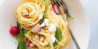 Linguine mit Spinat