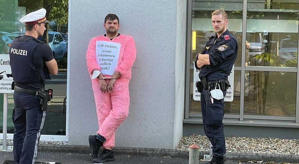 Festnahmen am Rand von ÖVP-Wahlkampfauftakt in Linz