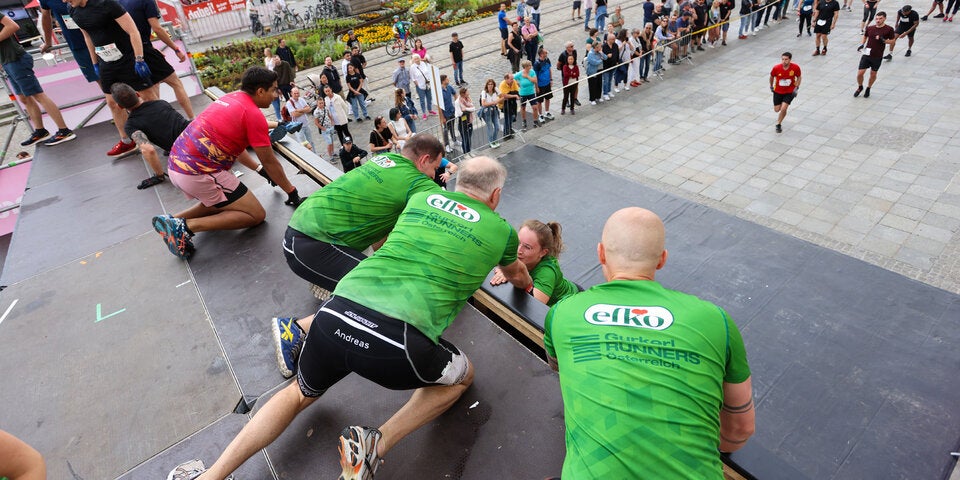 Wall beim Linzathlon