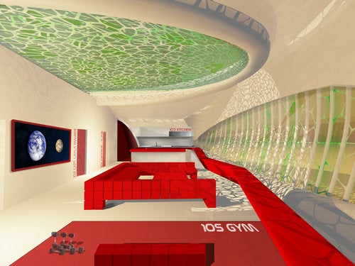 Die Pilzgebäude sollen gefährliche Strahlung abblocken können, ein großes Hindernis für jede bemannte Mission ins All.