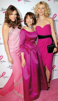 Liz Hurley, Evelyn Lauder, Gwyneth Paltrow für Pink-Ribbon