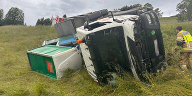 LKW Unfall Absturz Reither Kogel