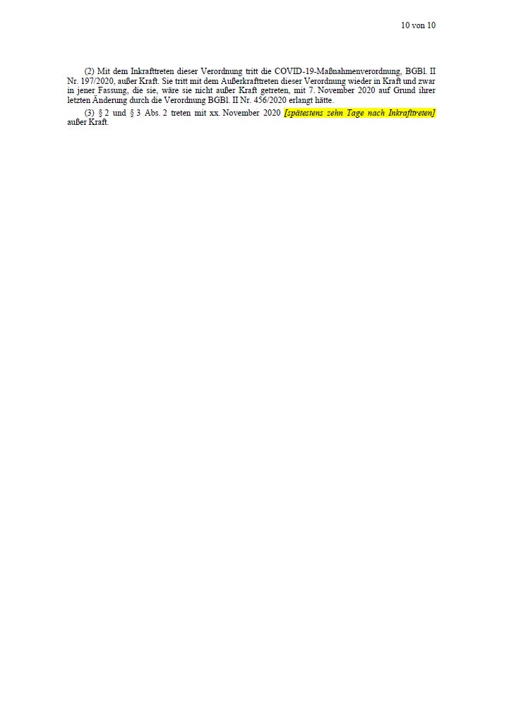 oe24 hat die komplette Lockdown-Verordnung