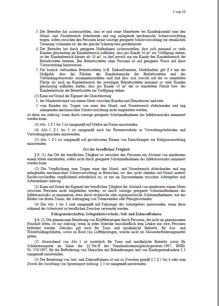 oe24 hat die komplette Lockdown-Verordnung