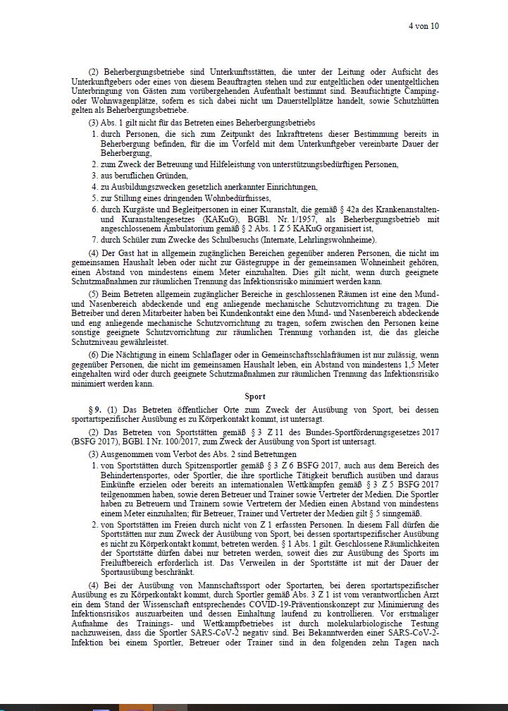 oe24 hat die komplette Lockdown-Verordnung