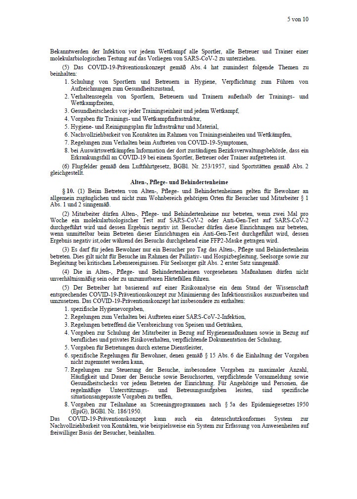 oe24 hat die komplette Lockdown-Verordnung