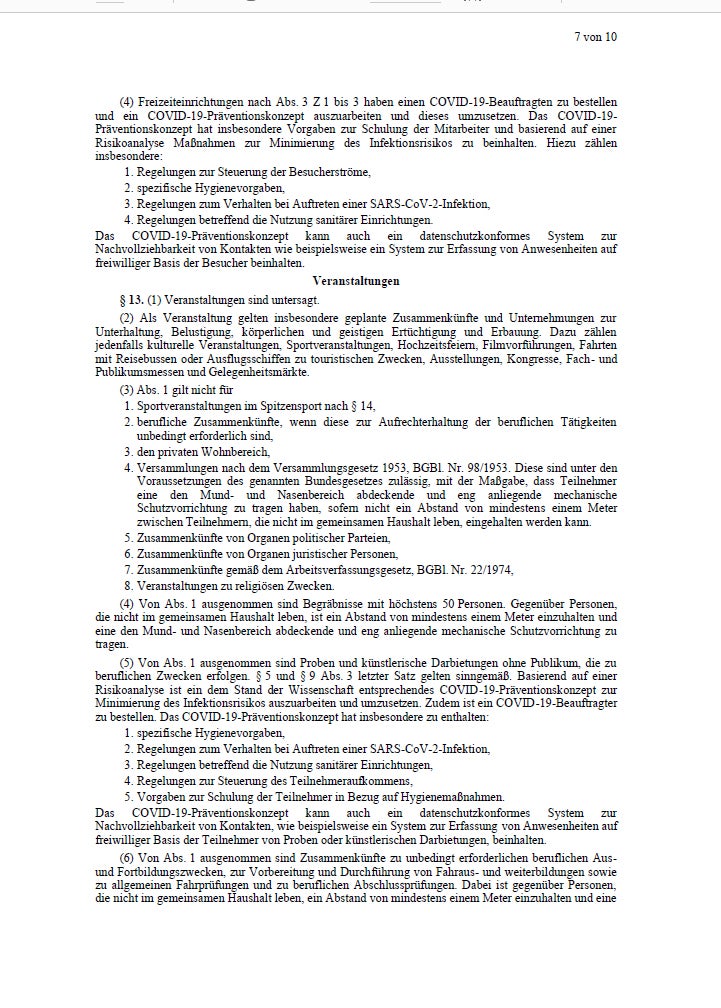 oe24 hat die komplette Lockdown-Verordnung