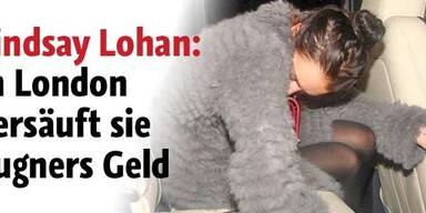 Lohan verprasst Lugners Geld in London
