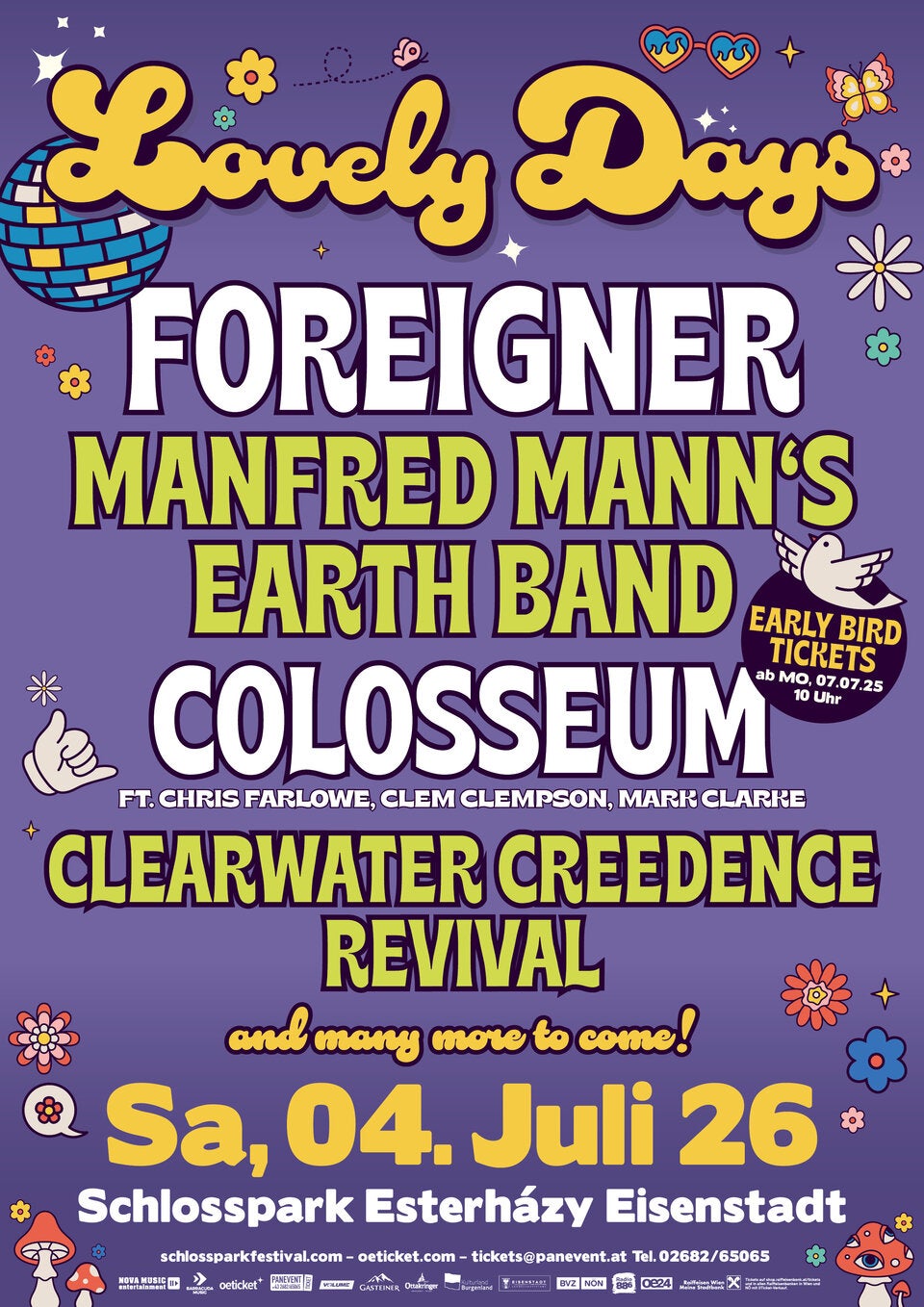 oe24 holt 2026 Foreigner zum Lovely Days