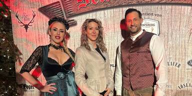 Lydia Kelovits, Simone Lugner und Christopher Dengg.