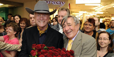 Larry Hagman und Richard Lugner