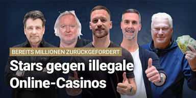 &bdquo;Stars gegen illegale Online-Casinos &ndash; bereits Millionen zur&uuml;ckgefordert&ldquo;