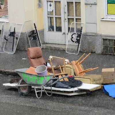 Abtransport der Möbel