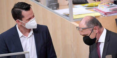 M&uuml;ckstein mit Sneakers im Parlament