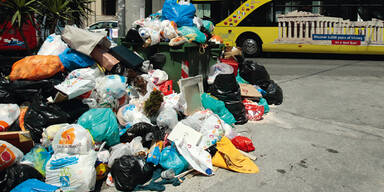 M&uuml;ll-Streik Griechenland