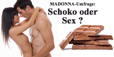 MADONNA Umfrage Schoko naschen Sex Lustlosigkeit
