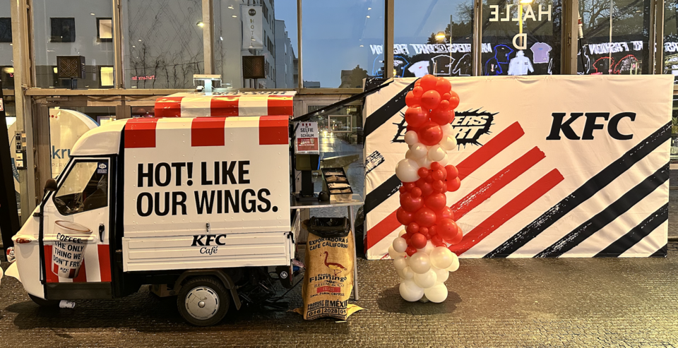 Mit KFC in der ersten Reihe: Exklusive Fan-Erlebnisse direkt an der Action. 