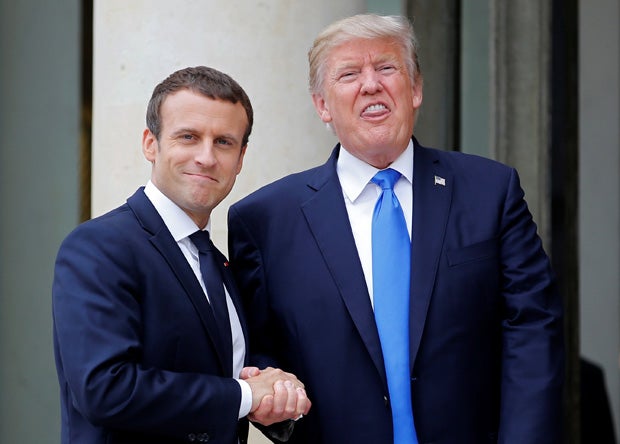 Trump und Macron: Plötzlich dicke Freunde