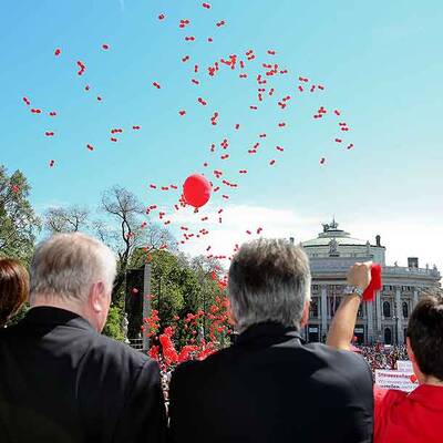 Alle Bilder von den 1.-Mai-Feiern der Parteien